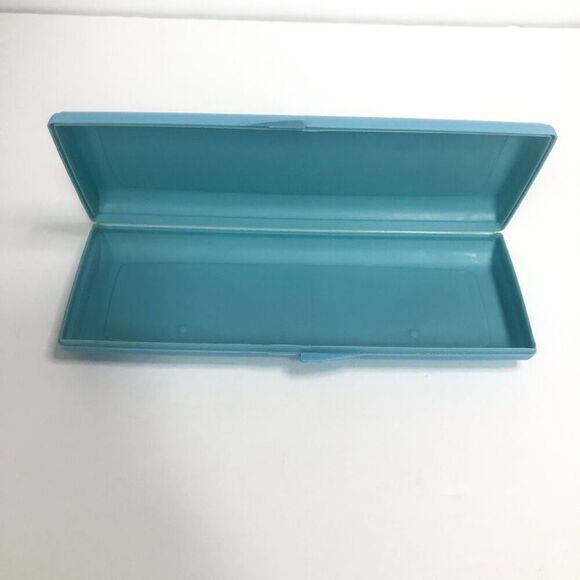 baby fresh wipe container travel size case blue Scott 80'S vintage prop - Picture 5 of 6